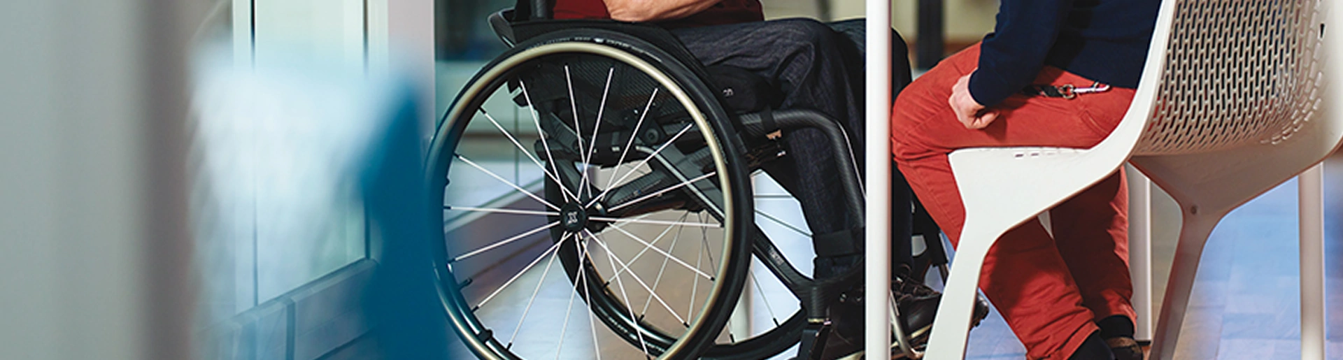 Wheelchair users at home and out and about